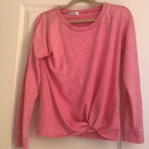 Socialite knot pink sweatshirt